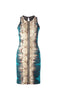 Snakeskin print dress