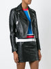 Cropped biker jacket