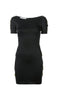 Logo letter embellished mini dress