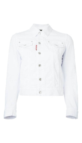 Cropped denim jacket