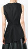 Sleeveless asymmetrical top