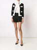 Monochrome cropped jacket