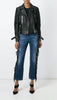 Fringed cropped jeans