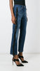Fringed cropped jeans
