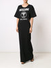 Double question mark print maxi dress