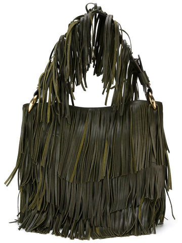 Fringes nappa handbag