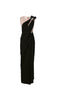 Overlay draped evening dress