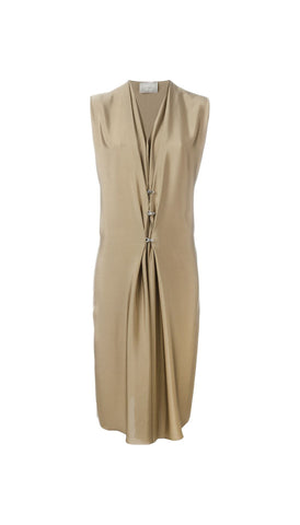 Hook and eye detail dress