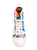 Printed hi-top sneakers