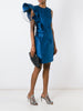 Ruffle sleeve cocktail dress