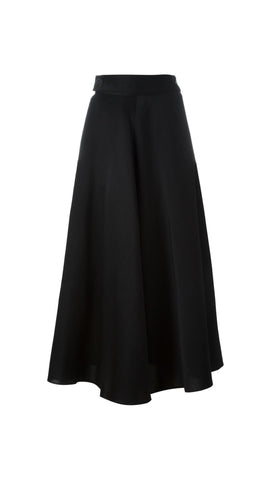 Buttoned belt skirt