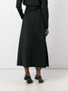 Buttoned belt skirt