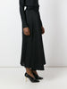 Buttoned belt skirt