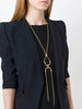Draped dual necklace