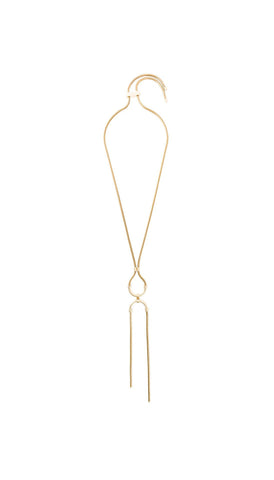 Draped dual necklace