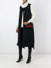 Fluted sleeveless jacket