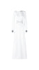 Metallic cuffs longsleeved gown