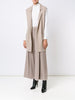 Sleeveless oversized cardigan