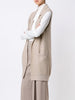 Sleeveless oversized cardigan