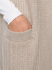 Sleeveless oversized cardigan