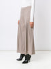 Flared pleated trousers