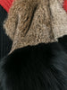 Fur detail cardigan