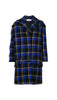 bouclé check coat