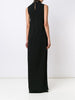 Lace collared maxi dress