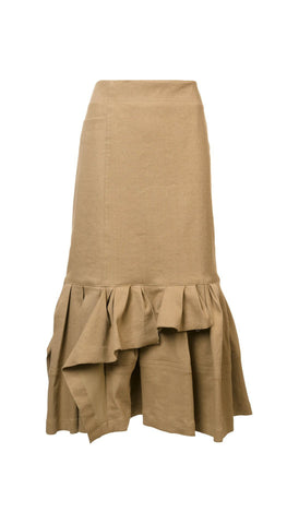Ruched detail pencil skirt