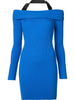 halterneck knitted dress