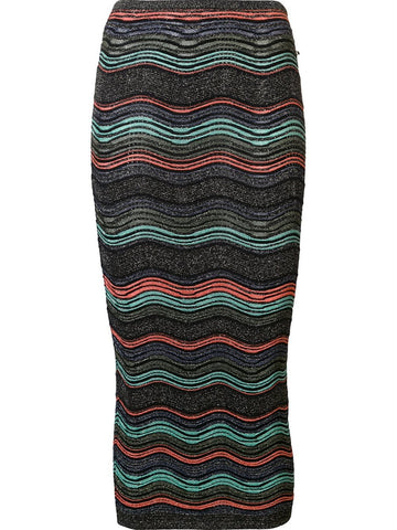 striped skirt