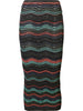 striped skirt