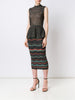 striped skirt