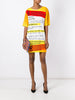 prescription print shift dress