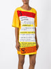 prescription print shift dress