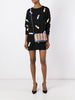 pill print sweater dress