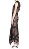 Paisley Print One-Shoulder Dress