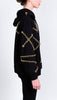 Hoodie with gold chains