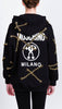 Hoodie with gold chains