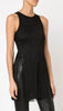 'Tiger' jacquard fringed tank top