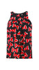 Bow print halter top