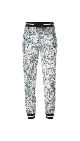 Shopping print trousers