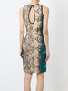 Snakeskin print dress