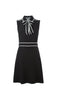 bow detail sleeveless dress