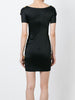 Logo letter embellished mini dress