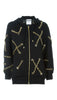 Hoodie with gold chains