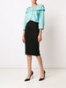 Draped collar jacket