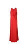 Crepe knotted evening gown