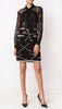Boucle infused chain detail skirt