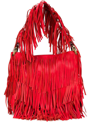 Fringes nappa handbag